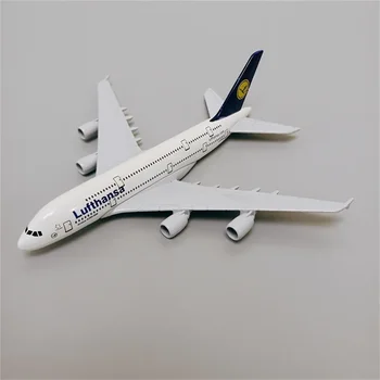 16 см Сплав Металла, Изготовленный На Заказ Самолет Germany AIR Lufthansa Модель Airbus 380 A380 Airlines Airways Модель Самолета Подарки для моделей самолетов