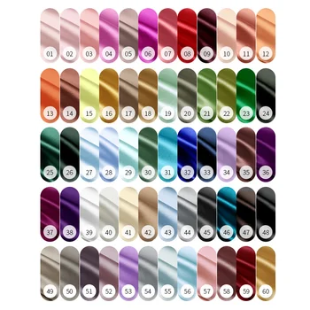 16 Шелковая атласная ткань марки momme 6A, многоцветная ткань для платья, 100% шелковая ткань Charmeuse