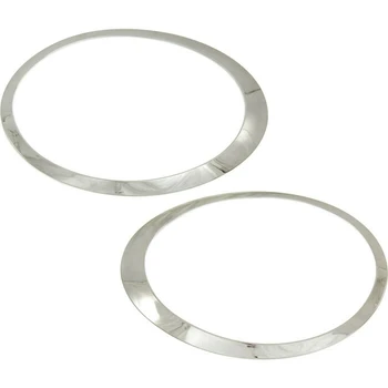 2X Для Mini Cooper 2007-2015 R55 R56 R57 R58 R59 ABS Хромированное серебряное кольцо для отделки фар 51137149905