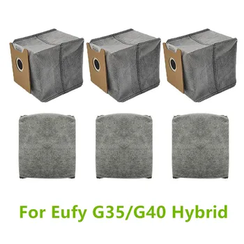 6 шт. одноразовых мешков для сбора пыли, мешок для мусора для гибридных мешков для пыли Eufy G35 / G40