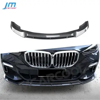 ABS Глянцевый черный автомобильный передний бампер для губ, спойлер для подбородка, сплиттер, автомобильные обвесы для BMW X5 G05 M Sport 2019 + Аксессуары из 3 предметов