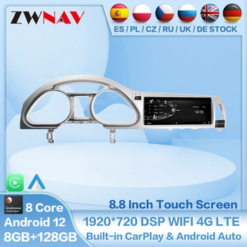 Android 12 8 + 128 ГБ CarPlay Для Audi Q7 4L 2005-2015 MMI 2G 3G Автомобильный Мультимедийный Плеер GPS Навигация Авто Радио Стерео DSP WIFI