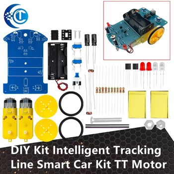 D2-1 DIY Kit Интеллектуальная Линия Слежения Smart Car Kit TT Motor Electronic DIY Kit Smart Patrol Автомобильные Запчасти DIY Electronic