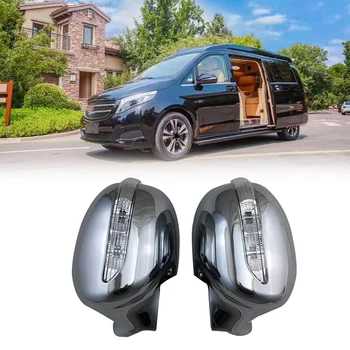 Автомобильные чехлы для зеркал заднего вида со светодиодной подсветкой Автомобильные аксессуары для Mercedes Benz ISTANA MB100