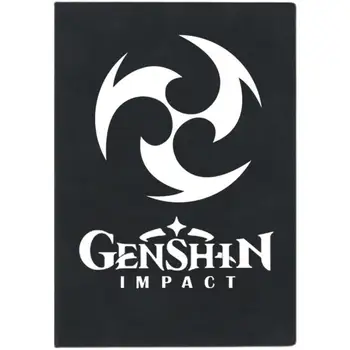 Анимационная игра Genshin Impact eye, простые черные блокноты для путешественников, подарок для друзей, блокноты для студентов, ежедневник