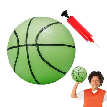 Баскетбольный мяч с подсветкой, Светящиеся баскетбольные мячи многоразового использования, светящиеся надувные мячи для малышей Для игр в помещении и на открытом воздухе