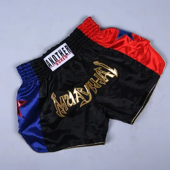 Боксерские шорты MMA Для мужчин, для тренировок по Муай Тай, Дышащие Эластичные Спортивные принадлежности для борьбы, фитнеса, Кикбоксинга, Унисекс