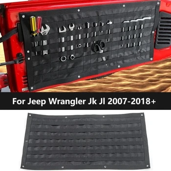 Высококачественные сумки для хранения задней двери, Органайзер для набора инструментов, Походный коврик для Jeep Wrangler Jk Jl 2007-2018 + Автомобильные аксессуары