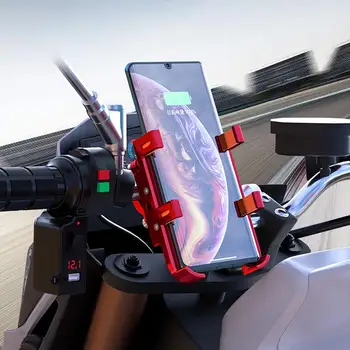 Держатель телефона мотоцикла с возможностью поворота на 360 градусов Универсальное Навигационное крепление GPS Велосипедная Подставка Фиксированный Кронштейн Велосипедное Снаряжение