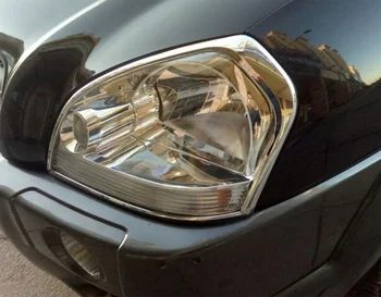 Для Hyundai Tucson 2005-2012 Высококачественный хромированный абажур фары Молдинг заднего заднего фонаря Декоративные автозапчасти