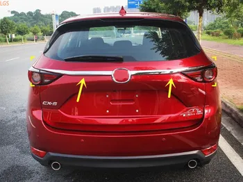 Для Mazda CX-5 2017-2020 Высококачественная ABS Хромированная Декоративная полоска на задней двери багажника, Декоративная полоска на задней двери, автомобильные аксессуары