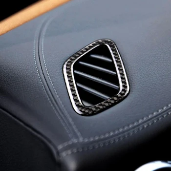для Mercedes Benz a GLA CLA Class W176 X156 C117 Приборная панель из углеродного волокна Розетка кондиционера Декор Отделка крышки