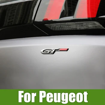 Для Peugeot 206 207 208 306 307 308 T9 408 508 2008 3008 4008 5008 406 407 SW CC ABS Автомобильный Задний Багажник Кузова GT Эмблема Значок Наклейка