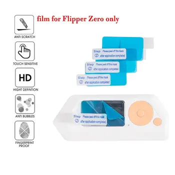 Защитная пленка для экрана игровой консоли 3шт для электронных игровых аксессуаров Flipper Zero Подарки для мальчиков и девочек