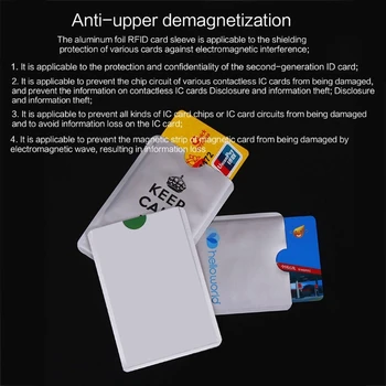 Защитный чехол для банковских карт для женщин и мужчин, защита от кражи личных данных RFID-