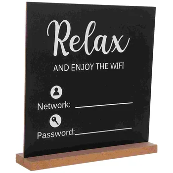 Знак пароля Wi-Fi для гостевой комнаты, знак Wi-Fi Отдельно Стоящая вывеска, центральное место в домашнем ресторане