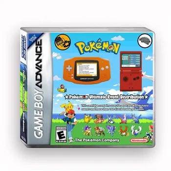 Кассетный картридж GBA Ultimate Event Pokémon Event Distribution, коллекция подарочных игрушек для разблокировки покемонов третьего поколения