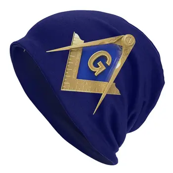 Масонский компас Mason Модные Тонкие шляпы на синем фоне Капот Хипстерские Тюбетейки Шапочки Кепки