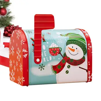 Металлические Рождественские Жестяные коробки Коробка конфет Подарочные контейнеры для печенья Упаковочные коробки Классические формочки для рождественского печенья Многоцелевое хранилище печенья