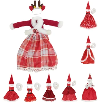 Модное Рождественское платье, пальто, шляпы, топ, брюки для кукол 11 дюймов 30 см, аксессуары для кукол, одежда для кукол