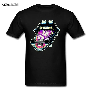 Мужская футболка Heellip Skater, хипстерская черная футболка, топы для скейтбординга, футболки в уличном стиле, одежда из 100% хлопка, прямая доставка