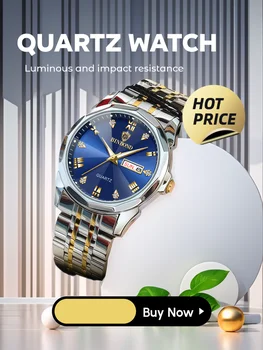 Новые мужские часы Мужские Новые подлинные брендовые для учащихся средней школы с двойным календарем Электронные кварцевые мужские часы водонепроницаемые