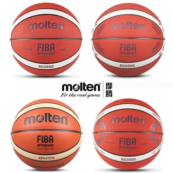Официальный размер 7/6/5 Расплавленный Баскетбольный мяч Ограниченной серии BG3800 Basketball для Мужских соревнований, Тренировок на открытом воздухе и в помещении