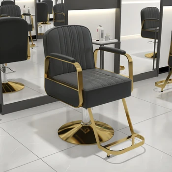 Парикмахерские Роскошные парикмахерские кресла, офисное кресло с откидной спинкой, Эргономичные парикмахерские кресла для спа, мебель для маникюра Cadeira MR50BC