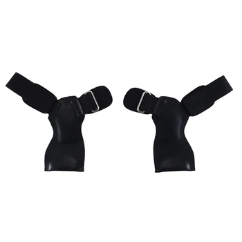 Перчатки для поднятия тяжестей в тренажерном зале Для мужчин и женщин, наручные ремни, захваты для силовых тренировок, Становая тяга, Пауэрлифтинг с гантелями