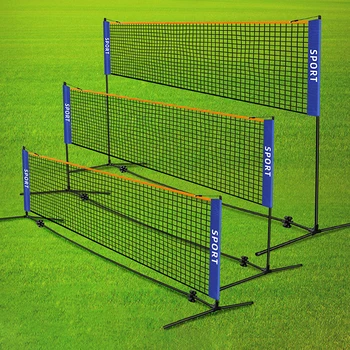 Портативная складная стандартная профессиональная сетка для бадминтона для занятий спортом в помещении на открытом воздухе, волейболом, теннисом, для тренировок, квадратные сетки, сетка