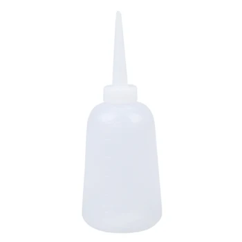 Прозрачная белая пластиковая бутылочка для раздачи жидкости для соуса, масла, 300 мл
