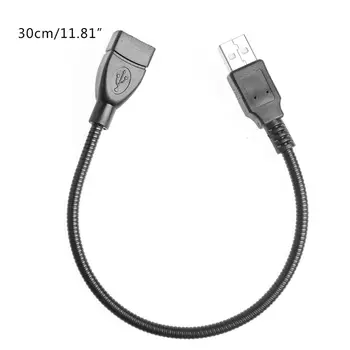 Прямая поставка 30-сантиметровый USB-удлинитель для передачи данных 2.0 A от мужчины к женщине Adpter шнур для компьютера