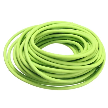 Резиновая лента для упражнений с трубками, катапульта, рогатка, эластичная, зеленая 2,5 м