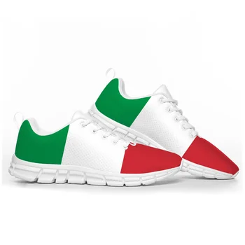 Спортивная обувь с итальянским флагом, Мужская, Женская, Подростковая, Детская, Кроссовки, Италия, Повседневная Высококачественная Обувь для пар