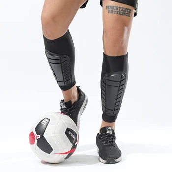 Спортивные футбольные щитки для голени, компрессионные футбольные рукава, губчатая сотовая защита голени, баскетбольная голень, Спортивная защита голени, мужская нога