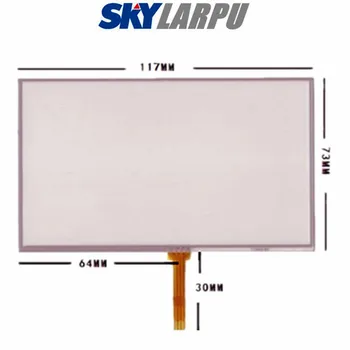 Стеклянная панель с сенсорным экраном для Garmin Nuvi 1490 1490T 1490TV at050tn33 at050tn34, 5 дюймов, 120x73 мм