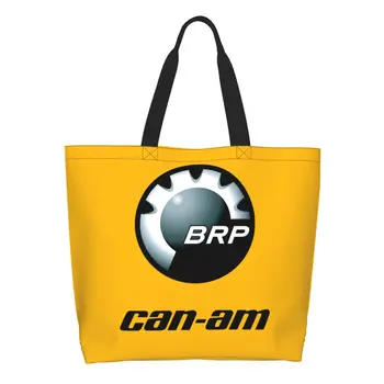 Сумка для покупок с логотипом Can Am BRP ATV, женская холщовая сумка через плечо, прочные сумки для покупок продуктов