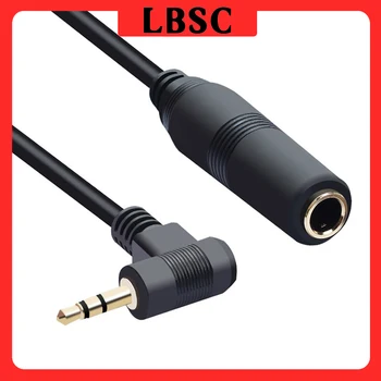 Удлинительный кабель LBSC от 3,5 штекера до 6,35 Аудио Стерео 90-градусный прямоугольный разъем Aux-шнура 3,5 штекера к гнезду для наушников погромче