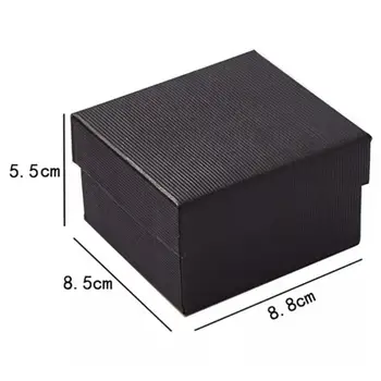 Универсальная Квадратная Картонная Кольцевая Коробка Без Деформации Ring Box Square Jewelry Travel Organizer для Наружного Использования