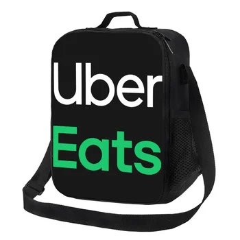 Утепленная сумка для ланча с логотипом Uber Eats Driver для женщин, термосумка для ланча, сумка для пляжного кемпинга и путешествий