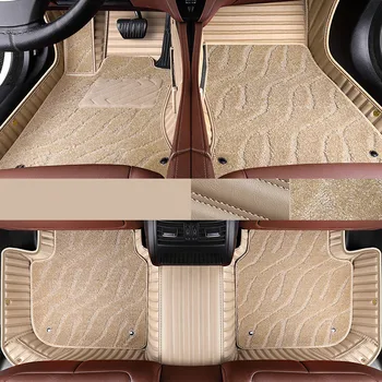 Хорошее качество! Изготовленные на заказ специальные автомобильные коврики для Mercedes Benz EQS 2024 2023 2022 водонепроницаемые двухслойные ковры, Бесплатная доставка
