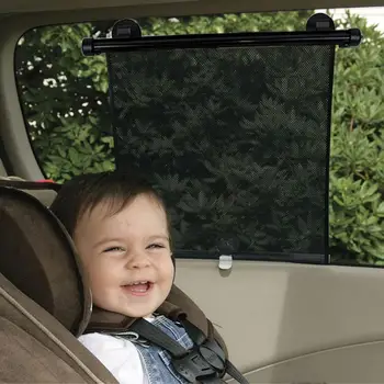 Шторка на окно детского автомобиля Простая установка Автомобильный солнцезащитный козырек Выдвижной автомобильный солнцезащитный козырек Защищает ребенка от ультрафиолетовых лучей, сохраняет конфиденциальность