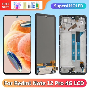 Экран для Xiaomi Redmi Note 12 Pro 4G 2209116AG 2209116AG ЖК-дисплей Цифровой Сенсорный Экран для Redmi Note 12 Pro 4G Экран